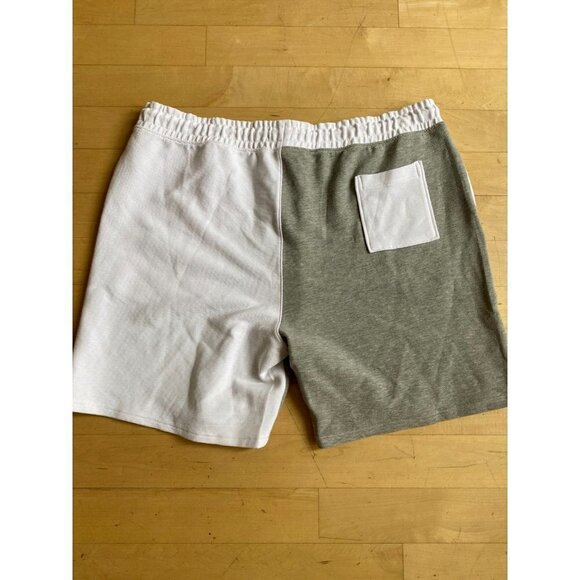 Bp "ottomna" colorblock white gray casual stretch shorts men's - Picture 5 of 5